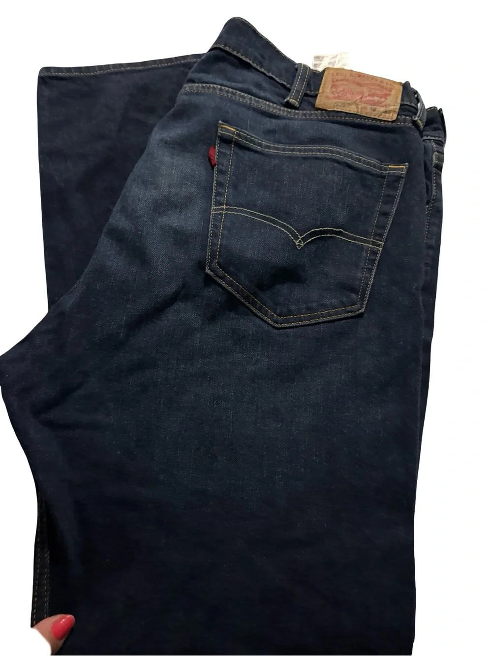 Levi's Men's Dark Indigo Straight Jeans